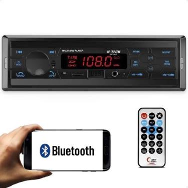 Imagem de Rádio Som Automotivo MP3 4x15W Com Controle H-Tech - HT-1022 Com USB, 