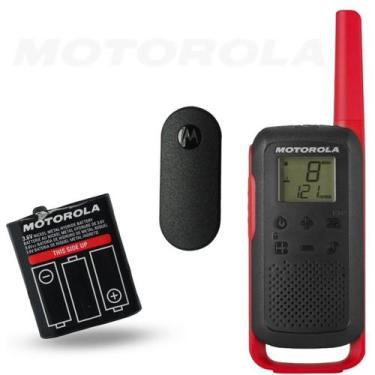Imagem de Kit Motorola Talkabout T210BR 01 Rádio Com 1 Bateria e 1 Clip de Cintu