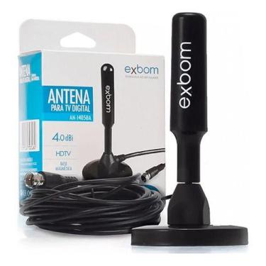 Imagem de Antena Interna/Externa Digital C/ Cabo 5 Metros - Exbom