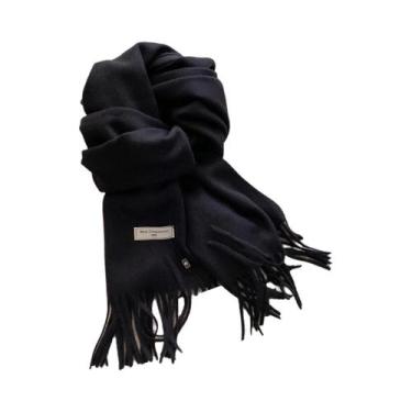 Imagem de Cachecol Feminino Longo De Caxemira Quente Para Inverno, 26 Cores, Xal