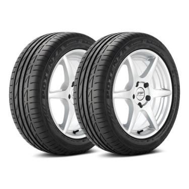 Imagem de Kit 2 Pneus 225/45R18 Bridgestone Run Flat Potenza S001 91W