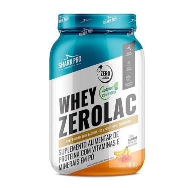 Imagem de Whey ZeroLac - 900g Banoffee - Shark Pro - Shark Pro Suplemento