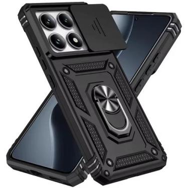 Imagem de Capa Anel Anti Impacto Para Xiaomi 15T + Pelicula Hidrogel Cor:Preto -