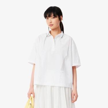 Imagem de Camisa Polo Lacoste em Tecido Técnico tamanho extra grande, 38, Branco