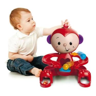 Imagem de Brinquedo Educativo Para Bebês Macaco Zuquinha Interativo Escorrega Bo