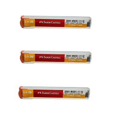 Imagem de 3X Grafite Polymer 0.9Mm 2b Faber Castell