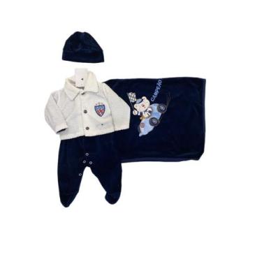 Imagem de Saida De Maternidade Plush Djiele, Marinho