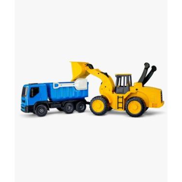 Imagem de Trator E Caminhão Brutale Construction 59 Cm Roma Brinquedos - Ref. 15