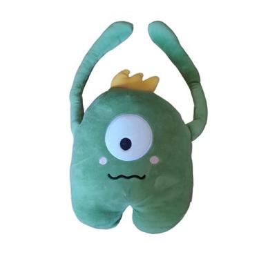 Imagem de Pelucia pequeno monstro verde tamanho 25x24x14 cm. - MINISO