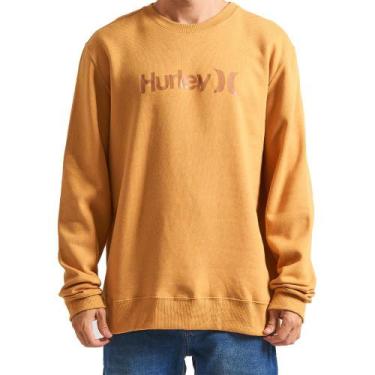 Imagem de Moletom Hurley Careca One&Only WT24 Masculino Mostarda, M, Amarelo