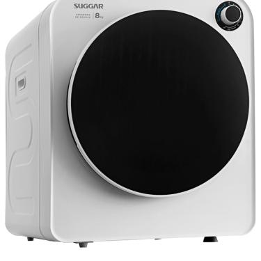 Imagem de Secadora de Roupa Suggar SC801 Piso/bancada/parede 8kg Branca