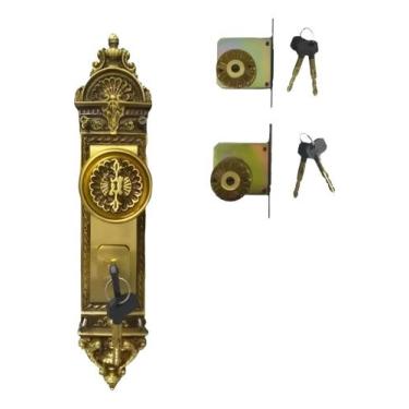 Imagem de Fechadura Família Trio Tetra LOCKWELL 55 001 2 Colonial Romano Broca 5