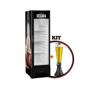 Imagem de Cervejeira Expositora Porta Vidro 287L VN28RP Optima Gelada 220V Metal