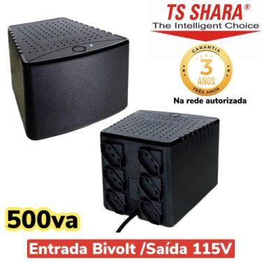 Imagem de Estabilizador 500va Power Est Bivolt Ts Shara 9003 6 Tomadas