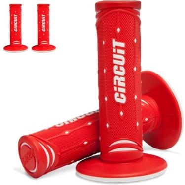 Imagem de Manopla Circuit Jupiter Everyday Punho Moto Motocross Par -, Vermelho/