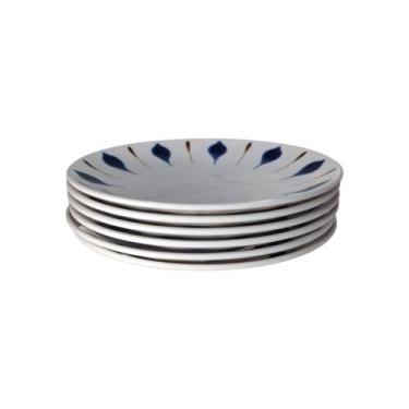 Imagem de Conjunto Pratos Sobremesa Plástico 23cm Branco 6 Unidades - Florarte