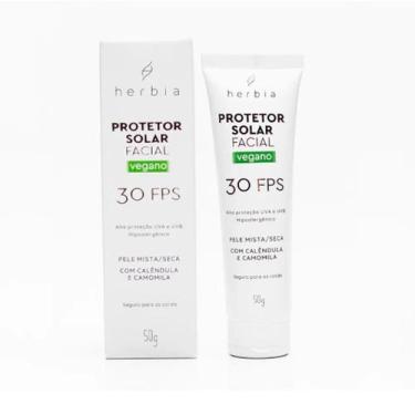Imagem de Protetor Solar Rosto Facial Natural Vegano P.Seca Herbia 50g - Hérbia