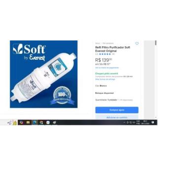Imagem de Refil Filtro Purificador Soft Everest Original 4418