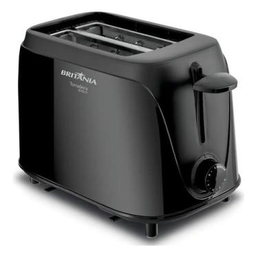 Imagem de Torradeira Britânia BTR01P Preto 127V 750W 2 Torradas 6 Níveis, 110V, 