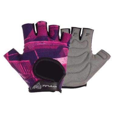Imagem de Luva Poker Gel Musculação Slim Brave Feminino cor:rosatamanho:P, Rosa,