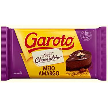 Imagem de Barra de Chocolate Meio Amargo 1kg - Garoto