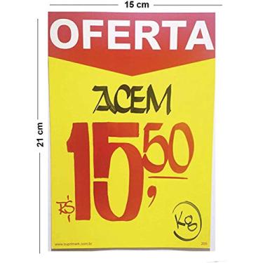 Imagem de Cartaz Para Marcacao Oferta Amarelo A5 250G 15X21Cm Pacote Com 100-67607