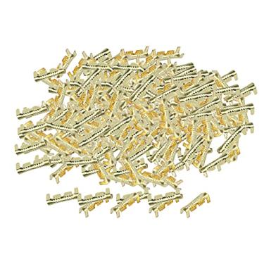 Imagem de menolana Terminais de Crimpagem de Latão 0,5-1,5 Mm Ferramenta de de Fiação Quadrada Pequenos, 200 peças, Tamanho real