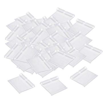 Imagem de Bonarty 50 peças de suporte transparente de PVC para supermercado - transparente