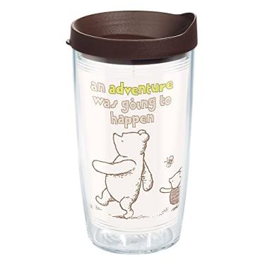 Imagem de Tervis Disney - Copo isolado de parede dupla do grupo Ursinho Pooh feito nos EUA, 473 ml, transparente