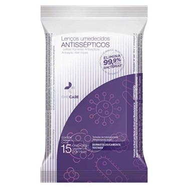 Imagem de Lenços Umedecidos Antissépticos, One Care, Branco, Pequeno
