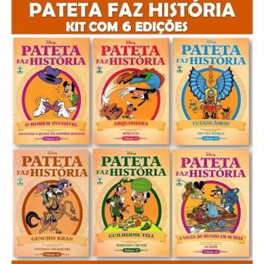 Imagem de Gibis Pateta Faz História - Editora Abril - Kit Com 6 Volumes