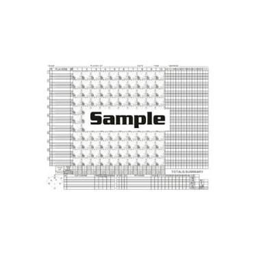 Imagem de Livro de notas vermelho grande 12 Player – detalhe ampliado