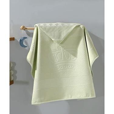 Imagem de Toalha Banho com Capuz Velour Jacquard para Bordar, Liso, 90 cm x 70 cm, Dohler S.A