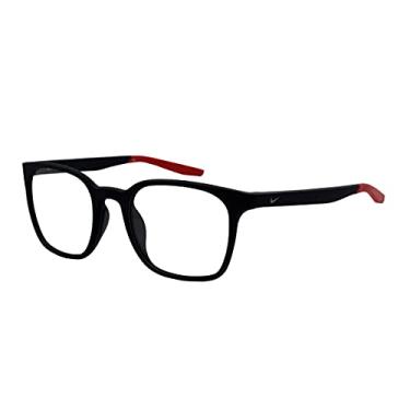 Imagem de Óculos de Grau Nike 7115 036 51 - Preto Fosco/Vermelho