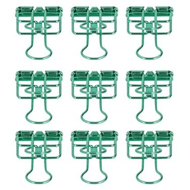 Imagem de Grampos de Fichário de 80 Peças, Grampos de Papel Resistentes Multifuncionais Ocos de Metal para Escritório de Professores e Empresas (Verde)