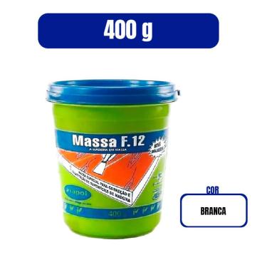 Imagem de Massa para Calafetar Madeira F12 cor BRANCA 400g- VIAPOL (V0210681)