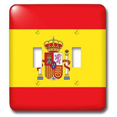 Imagem de 3dRose Interruptor de interruptor com bandeira da Espanha, multicolorido
