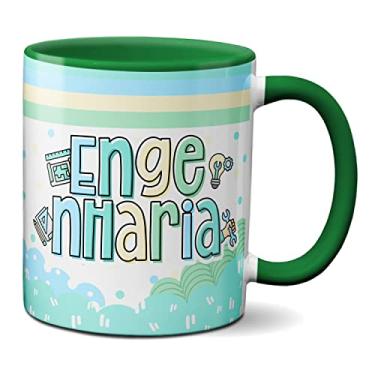 Imagem de Caneca Engenheiro Profissional Presente Engenharia (Verde)