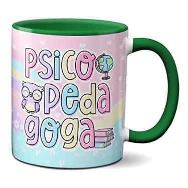 Imagem de Caneca Psicopedagoga Profissional Psicopedagogia Presente (Verde)