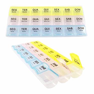 Imagem de Kit Com 2 Porta Comprimido Dias Da Semana 3x Ao Dia