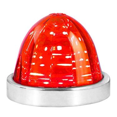 Imagem de GG Grand General 81942 Vermelho/Vermelho Clássico Melancia Superfície Mount 18 LED Turn/Marcador com Bisel de Aço Inoxidável