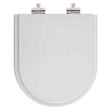 Imagem de Assento Sanitario Poliester com Amortecedor Riviera Cinza Prata para Vaso Celite