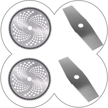 Imagem de Kit 4 Lâminas Roçadeira Profissional Universal Frete Grátis