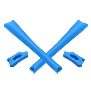 Imagem de Mryok Kits de substituição para fones de ouvido Oakley Flak Jacket/Flak Jacket XLJ/Flak Jacket óculos de sol ajuste asiático, Azul-celeste