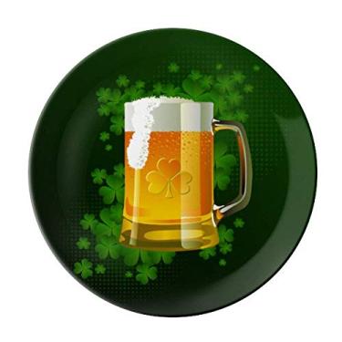Imagem de Cerveja Irlanda Prato de São Patrício Decorativo de Porcelana Salver Prato de Jantar