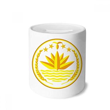 Imagem de DIYthinker Dhaka Bangladesh Caixa de Dinheiro com Emblema Nacional de Cerâmica Porta-Moedas Presente