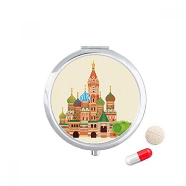 Imagem de Porta-comprimidos com símbolo nacional da Rússia com ilustração de ponto de referência