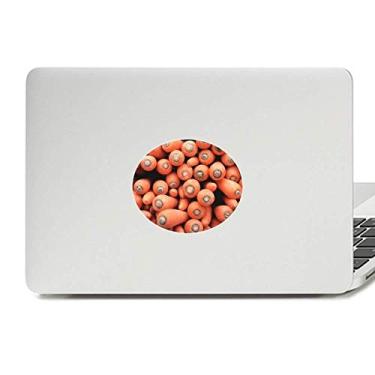 Imagem de Adesivo de notebook com imagem de cenouras vagetáveis e emblema de vinil para fotografia e laptop