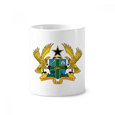 Imagem de Gana África Nacional Emblema Escova de Dentes Caneca, Suporte de Cerâmica