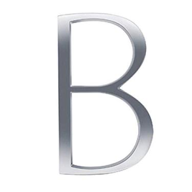 Imagem de Placa de casa flutuante 3D de 12,7 cm, placa de porta número dígitos para casa ao ar livre endereço caixa de correio grande placa 0-9, liga de prata, montagem com parafuso, antiferrugem, durável